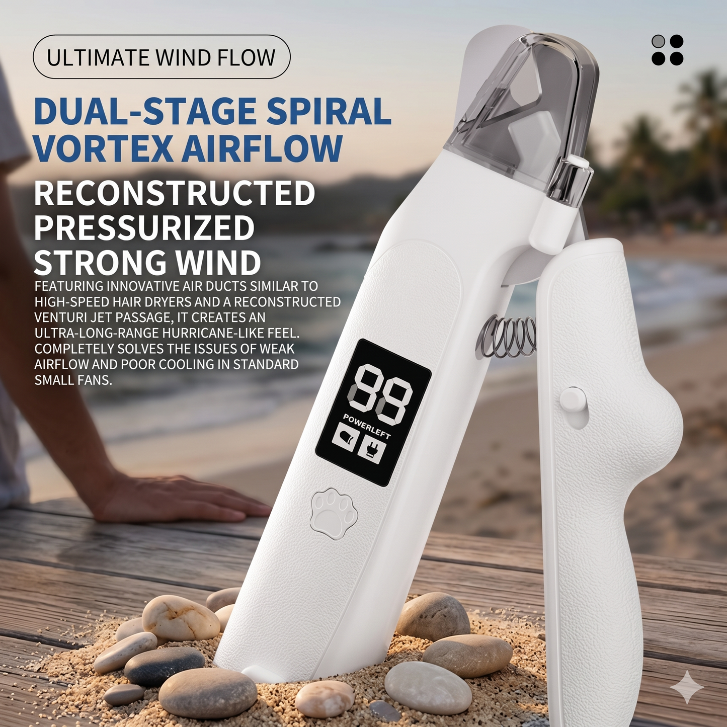 2-in-1 Pet Nail Clipper & Grinder with LED Light, Smart Digital Display, Professional Dog/Cat Grooming Tool, USB-C Rechargeable